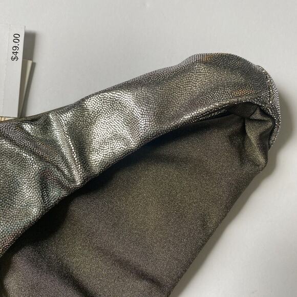 5/$25 Good American Foil Metallic Reversible Bikini Bottoms Size 1 Small New - Picture 4 of 7